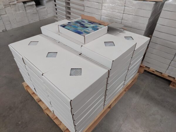 Bold Hexagon Marble Look Glass Mosaic - HX9834 - Image 3