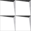 3D Mosaic Pulpis Nero Grey Marginal White