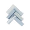 Frosted Blue Herringbone Glass Tile