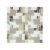 Natural tone marble and glass square mosaic tile with a blend of earthy tones and textures, designed to add a serene and sophisticated touch to interior spaces.