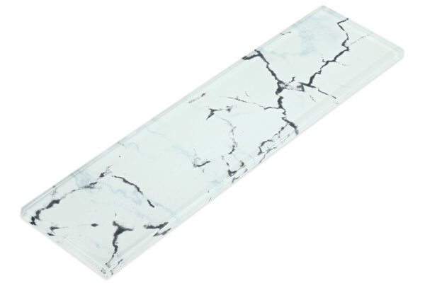 Luxurious Marble-Look Subway Glass Tile - SW 1135 - Image 2