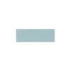 3x9 inch light grey glass subway tile with a glossy finish, designed to evoke tranquil tides in interior spaces.